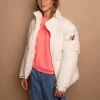 After Label puffer jacket