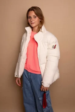 After Label puffer jacket
