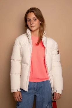 After Label puffer jacket
