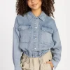Ai&Ko Slub denim blouse jasje Kamie