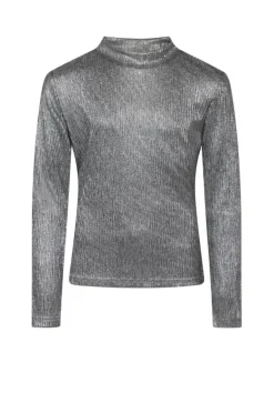 AI&KO Zera plisse top zilver