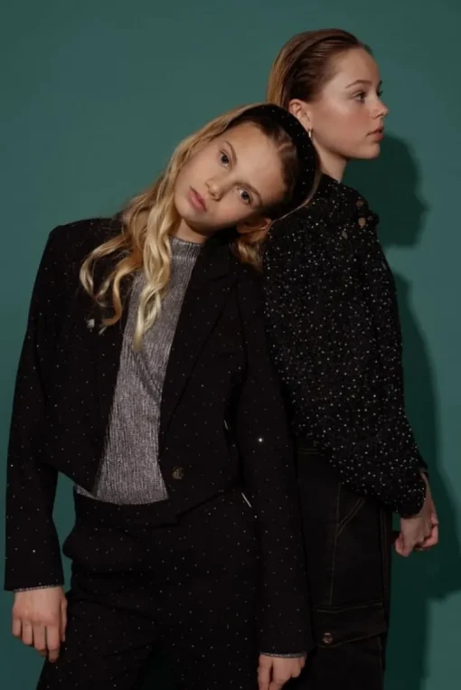 AI&KO Zera plisse top zilver