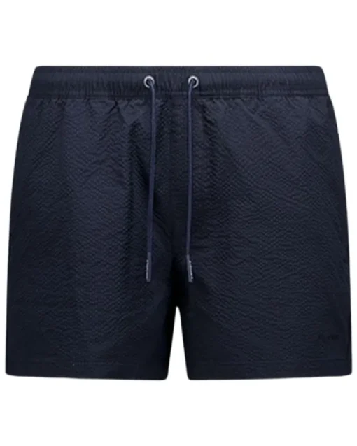 Airforce seersucker zwembroek navy blue