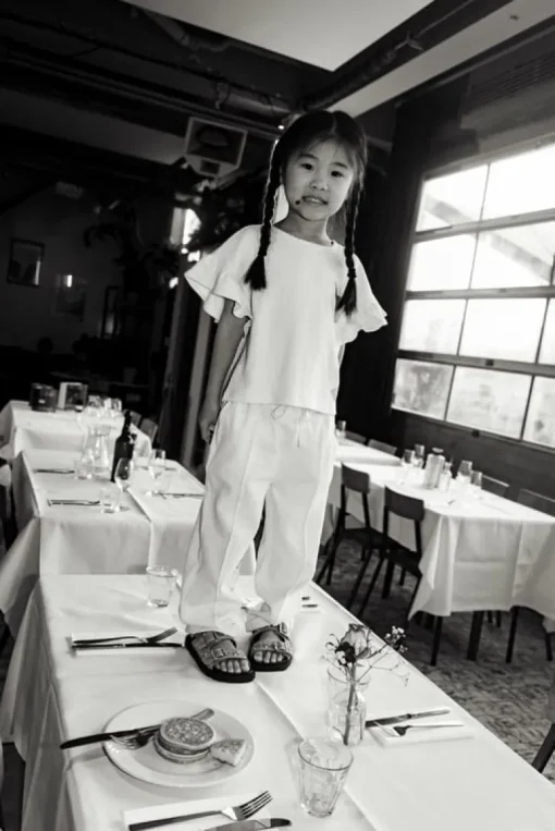 Alix muslin ruffle blouse