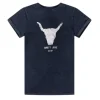 Alix silver bull-logo t-shirt jurk