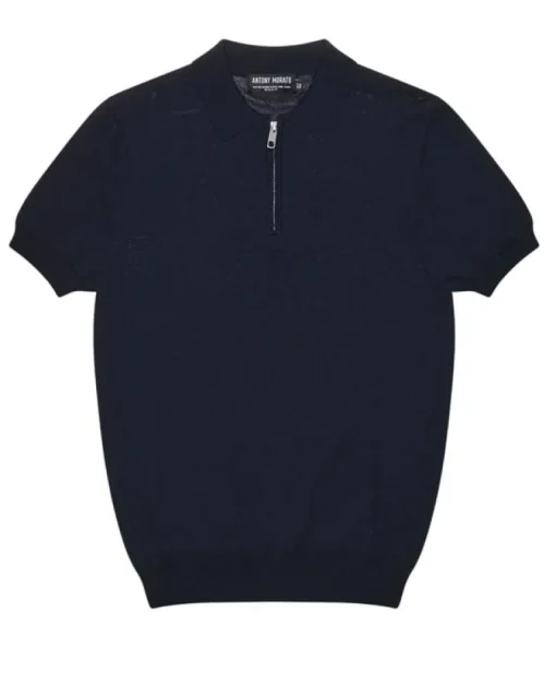 Antony Morato gebreide polo met rits