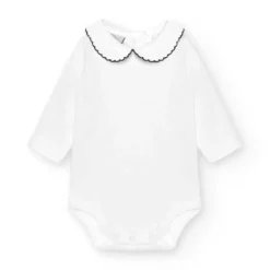 Babidu romper met blauwe piquée kraagje 1188