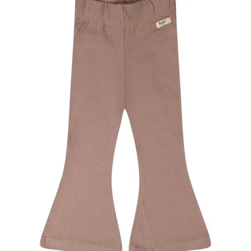 Baje rib flared broek rose