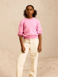 Bellerose Agvo korte mouwen sweater marshmallow