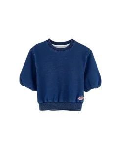 Bellerose Agvo korte mouwen sweater Indigo