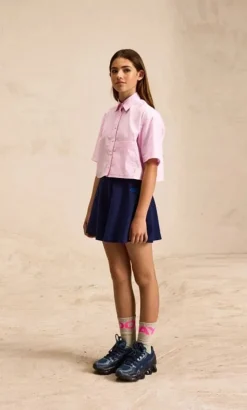Bellerose cropped blouse cotton candy