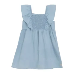 Daily7 denim ruffle zomerjurk