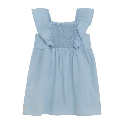 Daily7 denim ruffle zomerjurk
