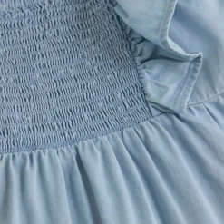 Daily7 denim ruffle zomerjurk