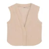 Daily7 gilet met geborduurde bloemen