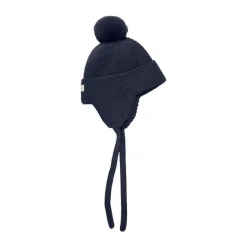 Enfant muts met oorflappen en pompom