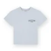 Homage T-shirt borstlogo light blue