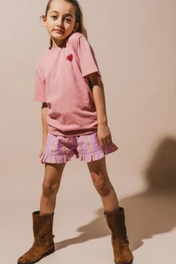 Labo Falla ruche short pink stripe