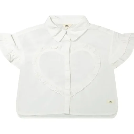 Labo Santel heart blouse white
