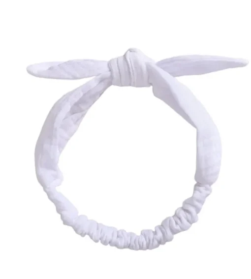 Linnen haarband wit
