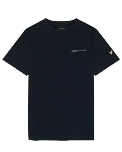 Lyle&Scott Script embroiderd logo T-shirt Z271