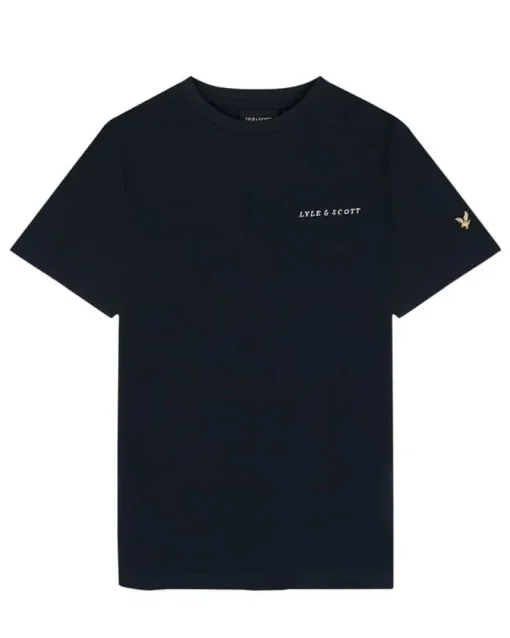 Lyle&Scott Script embroiderd logo T-shirt Z271