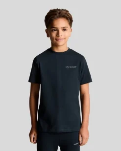 Lyle&Scott Script embroiderd logo T-shirt Z271
