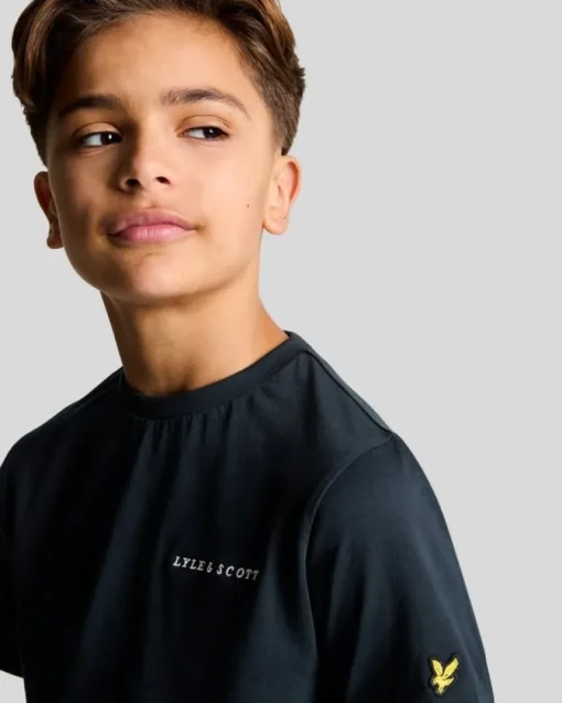 Lyle&Scott Script embroiderd logo T-shirt Z271