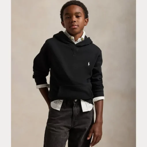 Ralph Lauren basis logo hoodie – zwart