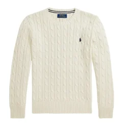 Ralph Lauren kabeltrui creme