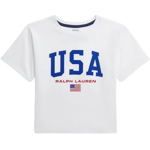 Ralph Lauren meisjes USA boxy t-shirt