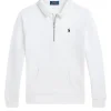 Ralph Lauren polo half zip sweater – wit