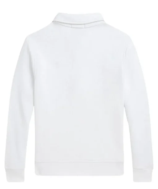 Ralph Lauren polo half zip sweater – wit