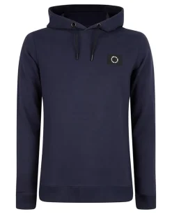 Rellix hoodie badge logo navy