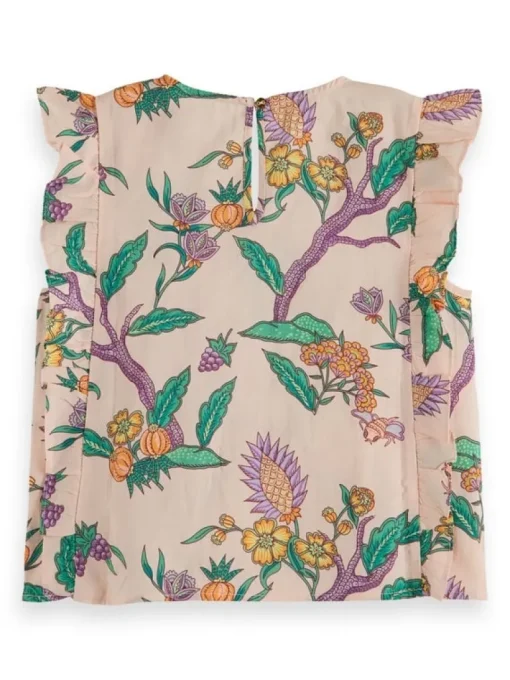Scotch&Soda geprinte ruffel top