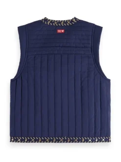 Scotch&Soda gilet met geborduurde details