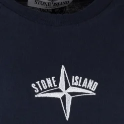 Stone Island geborduurd logo T-shirt V0020