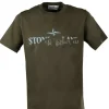 Stone Island T-shirt overloop logo V0054