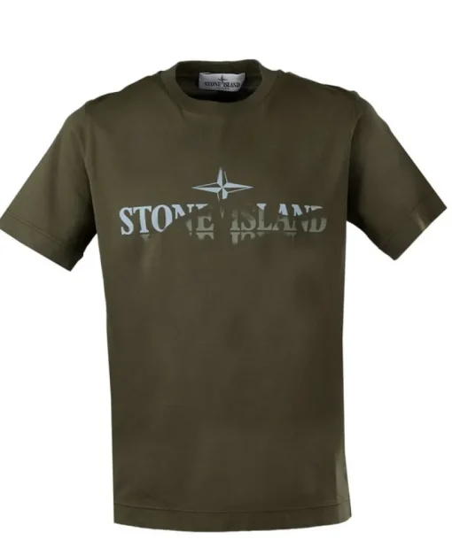 Stone Island T-shirt overloop logo V0054