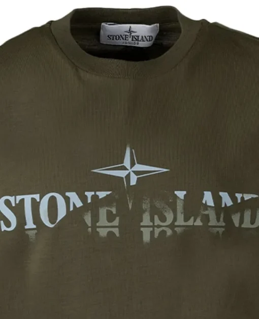 Stone Island T-shirt overloop logo V0054