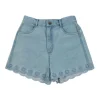 The New Society broderie jeans short
