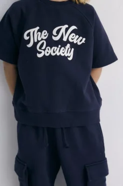The New Society Pylos korte mouwen sweater
