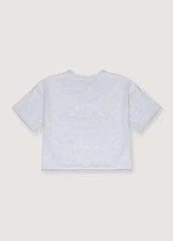 The New Society Zoe cropped T-shirt grey