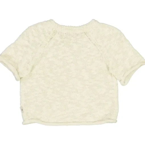 Wheat gebreide korte mouwen top