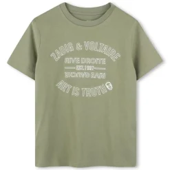 Zadig & Voltaire art is truth T-shirt salie groen